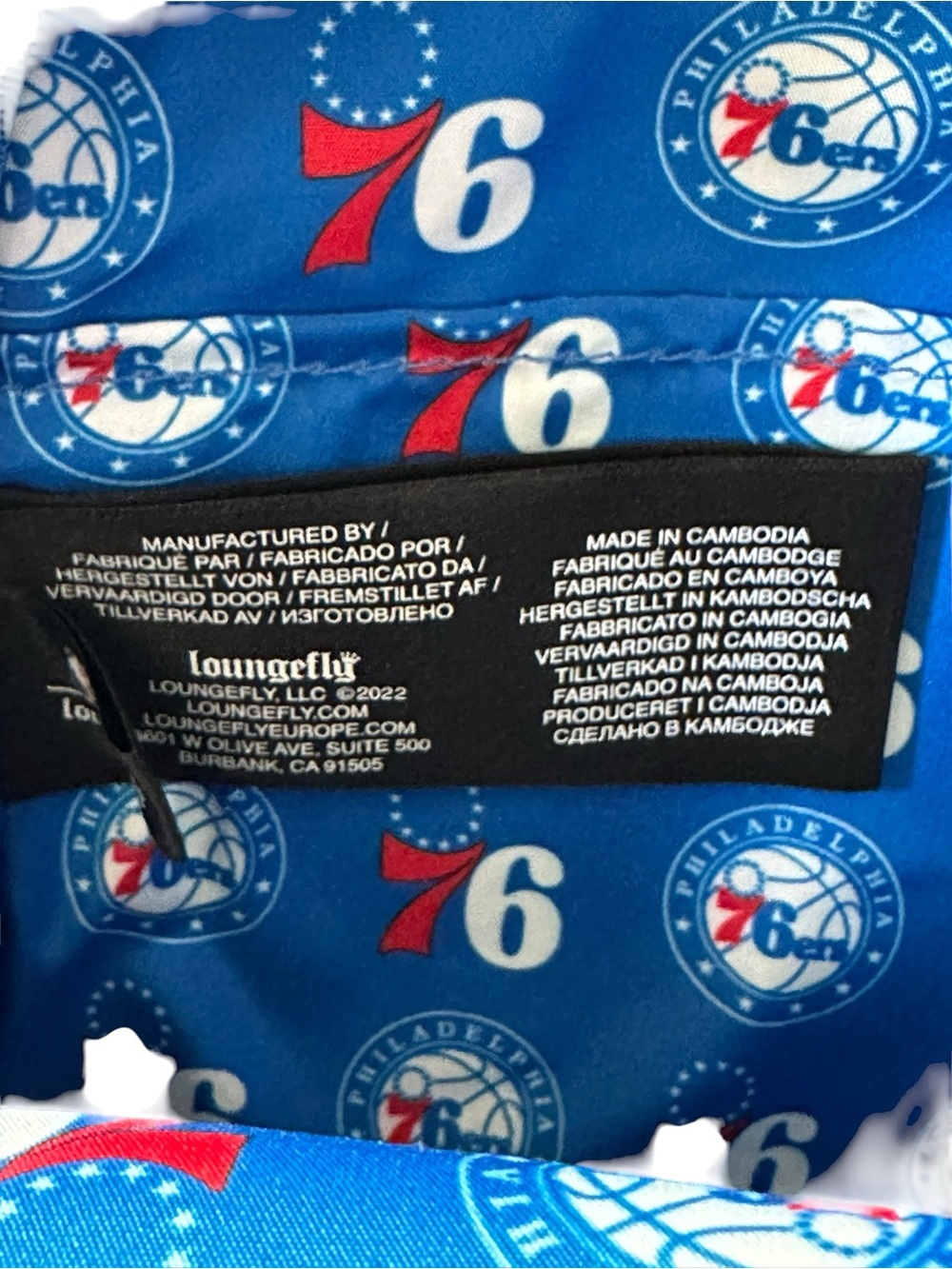 Loungefly NBA Philadelphia 76ers Mini Backpack Basketball Grain NWT - Picture 12 of 15